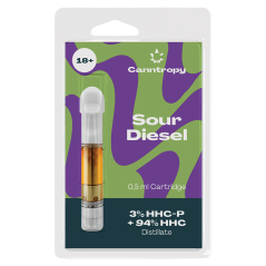 Canntropy HHC Blend Cartridge Sour Diesel, 3% HHC-P, 94% HHC, 0,5ml