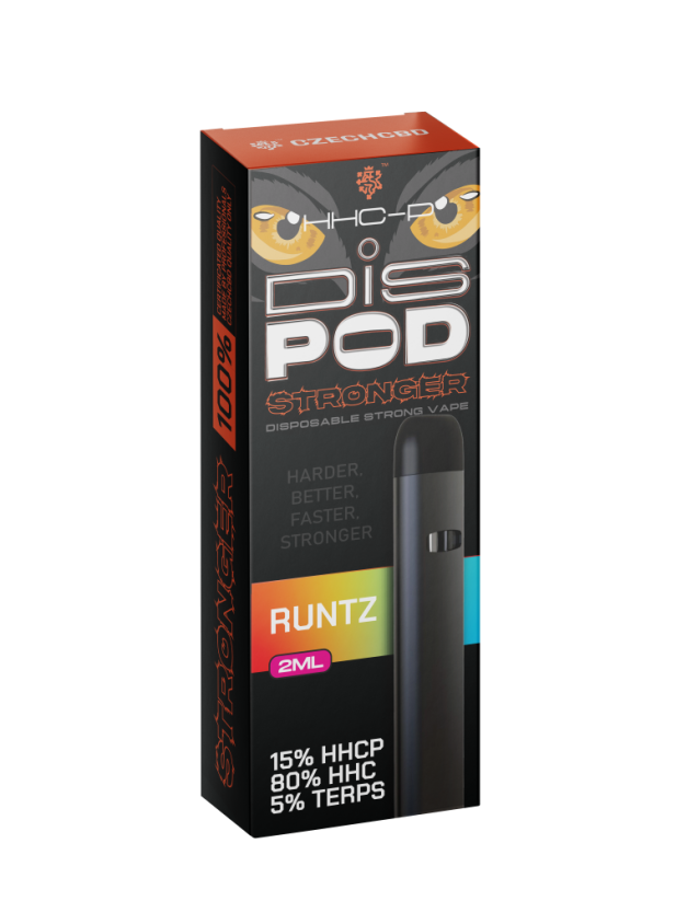 Czech CBD HHCP Vape Pen Stronger DisPOD Runtz 15% HHCP, 80% HHC, 2 ml