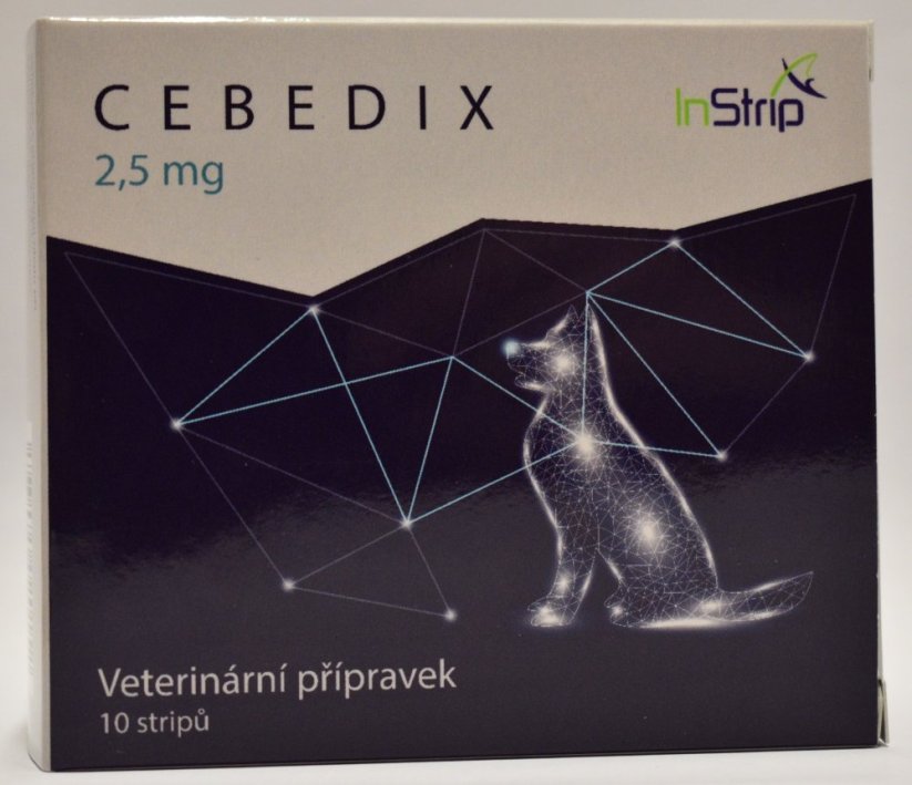 CEBEDIX - Oral Strips für Haustiere mit CBD 2,5 mg x 10 Stück, 25 mg
