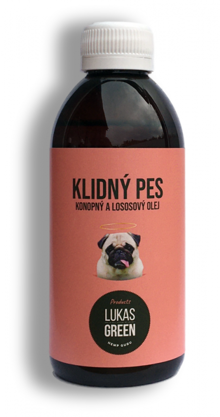 Lukas Green Klidný pes lososový olej 150 ml, 150 mg CBD