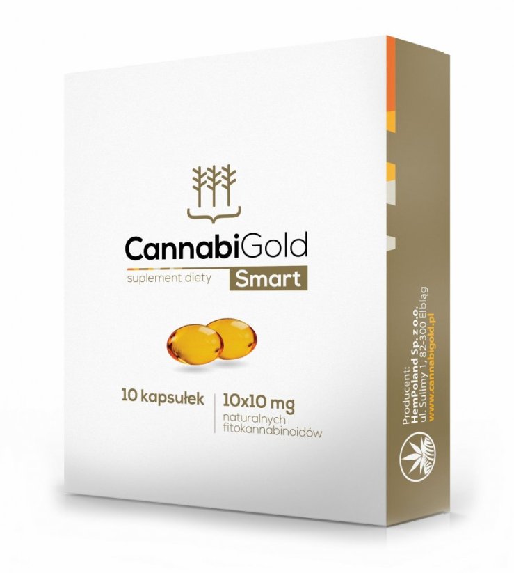 CannabiGold Smart CBD kapsle 10 x 10mg, 100 mg