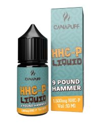 CanaPuff HHCP 液体 9 ポンドハンマー、1500 mg、10 ml