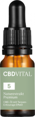 CBD Vital Dabīgais ekstrakts PREMIUM CBD eļļa 5%, 500 mg, 10 ml