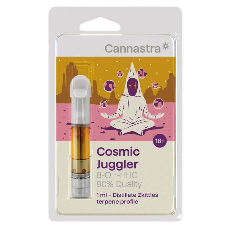 Cannastra Cartuș 8-OH-HHC Cosmic Jugler (Zkittles), 8-OH-HHC 90% calitate, 1 ml