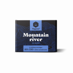Happease Mountain River cartridge 1200 mg, 85% CBD, 2ks x 600 mg