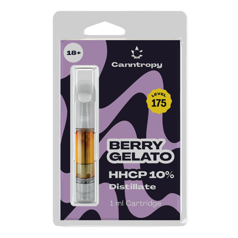 Canntropy HHCP Skartoċċ Berry Gelato - 10% HHCP, 85% CBD, 1 ml