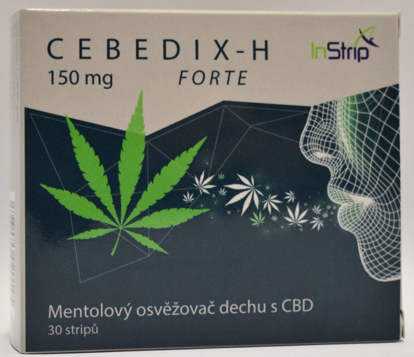 CEBEDIX-H FORTE Mentol osvežilec ust s CBD 5mg x 30kos, 150 mg