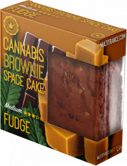 Cannabis Fudge Brownie Deluxe შეფუთვა (სატივას არომატი საშუალო) - მუყაო (24 შეკვრა)