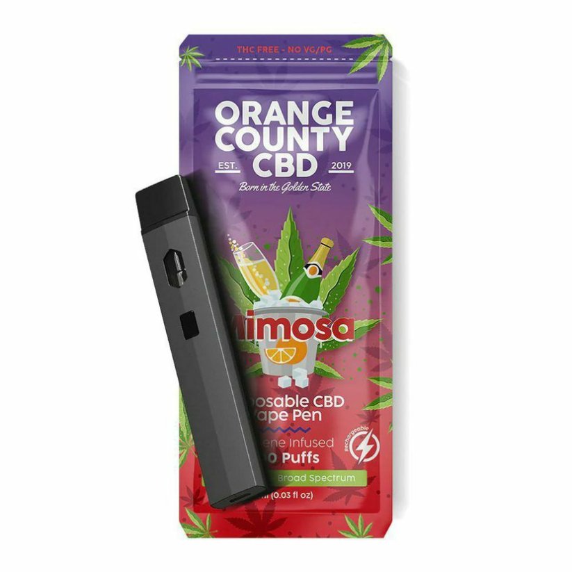 Orange County CBD Vape Pen Mimoza, 600mg CBD, 1ml