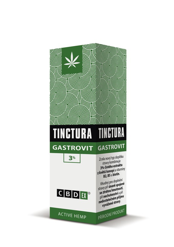 CBDex Tinktura Gastrovit 3% 10ml