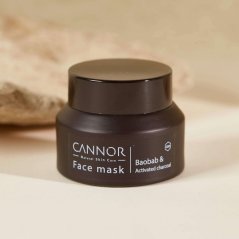 Cannor Facial Mask Baobab and Activated Charcoal, 30ml