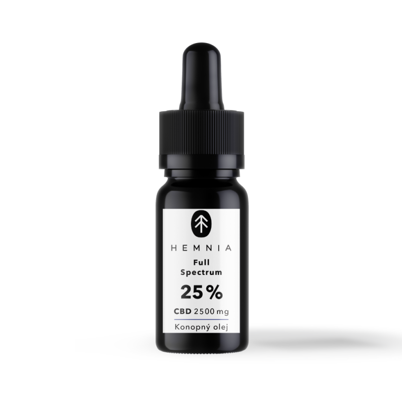 Hemnia CBD à spectre complet L'huile de chanvre 25%, 7500mg, 30ml