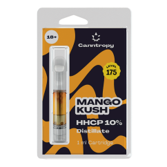 Canntropy HHCP კარტრიჯი Mango Kush - 10% HHCP, 85% CBD, 1 მლ
