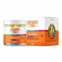 Orange County CBD Guminukai Buteliai, 400 mg CBD, 135 g