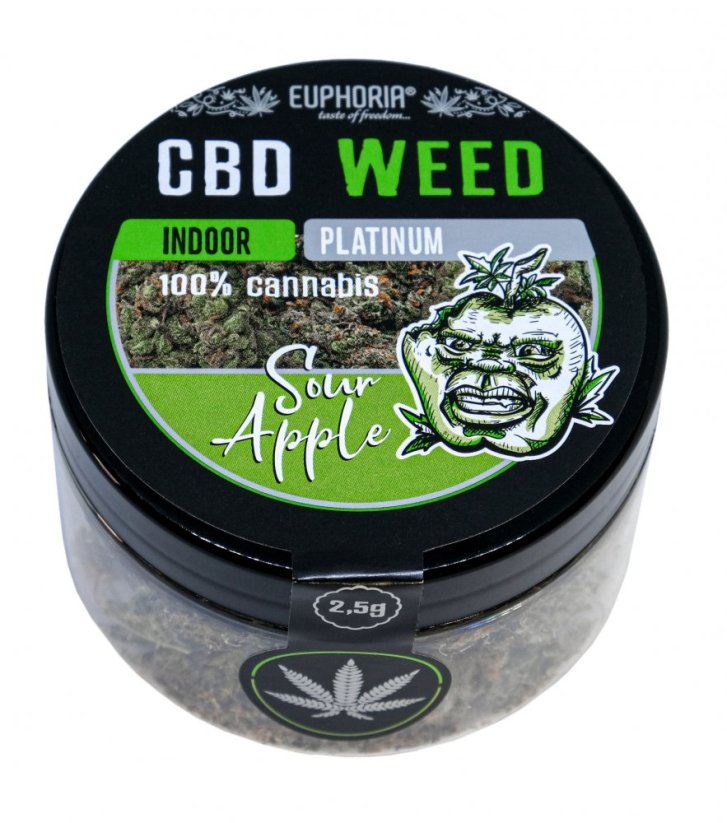 Euphoria CBD Kwiaty Sour Apple 2,5 g