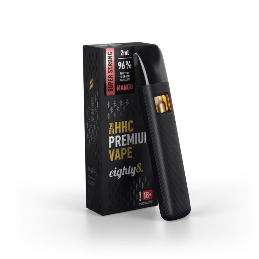 Eighty8 10-OH-HHC Vape Kalemi Süper Güçlü Mango, %96 10-OH-HHC, 2 ml