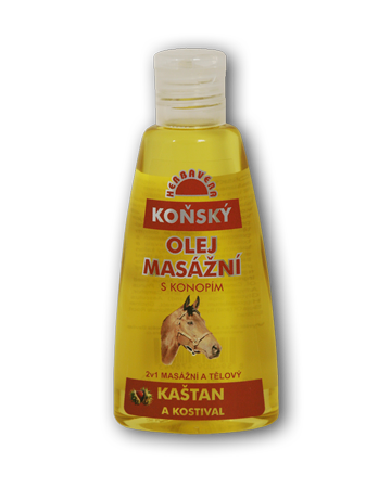 Herbavera Masážní olej KOŇSKÝ s kašanom in kostivalom 150 ml