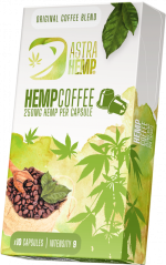 Astra Hemp Coffee Capsules (250 mg Hemp) - Картонена кутия (10 кутии)