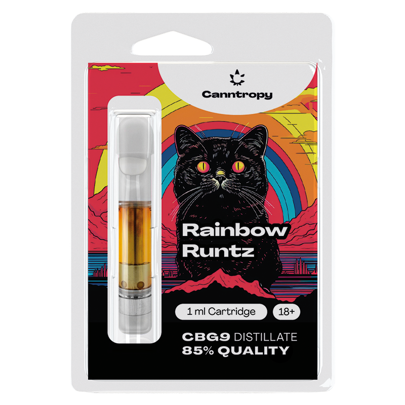Canntropy CBG9 Kartuş Rainbow Runtz, CBG9 %85 kalite, 1 ml