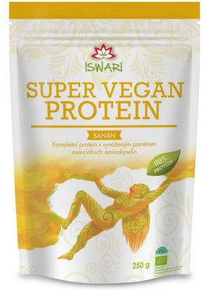 Iswari Super Vegán 58% Protein Banán Bio 250g