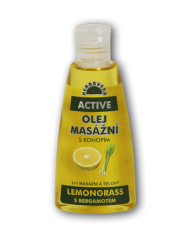 Herbavera masážní olej ACTIVE Lemongrass s bergamotem 150ml