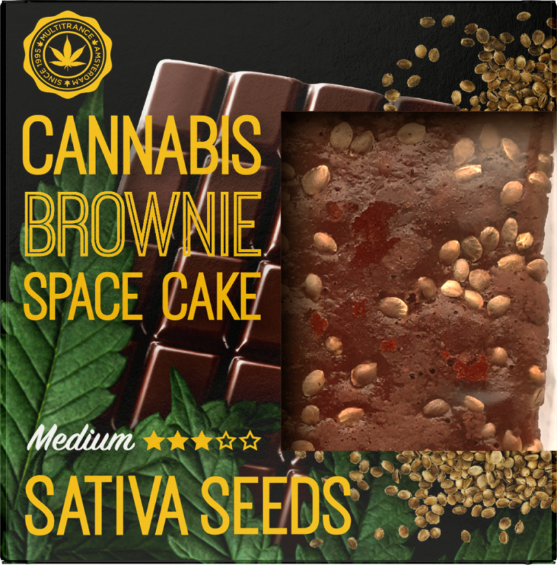 Cannabis Sativa Seeds Brownie Deluxe Packing (Medium Sativa Flavour) - Carton (24 packs)