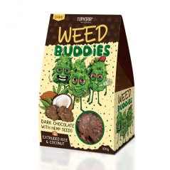 Euphoria Weed Buddies ორცხობილა შავი შოკოლადით, 100 გრ