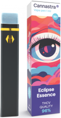 Cannastra THCV Vape Pen för engångsbruk Eclipse Essence, THCV 96 % kvalitet, 1 ml