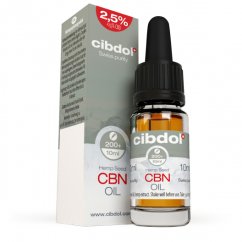Cibdol Конопено масло 2,5% CBN и 2,5% CBD, 250:250 мг, 10 мл