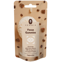 Hemnia Focus Gummies - untuk mendukung konsentrasi dengan rasa cappuccino, 30 pcs