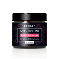 Euphoria Cogumelos Melhoradores da Libido, 30 cápsulas