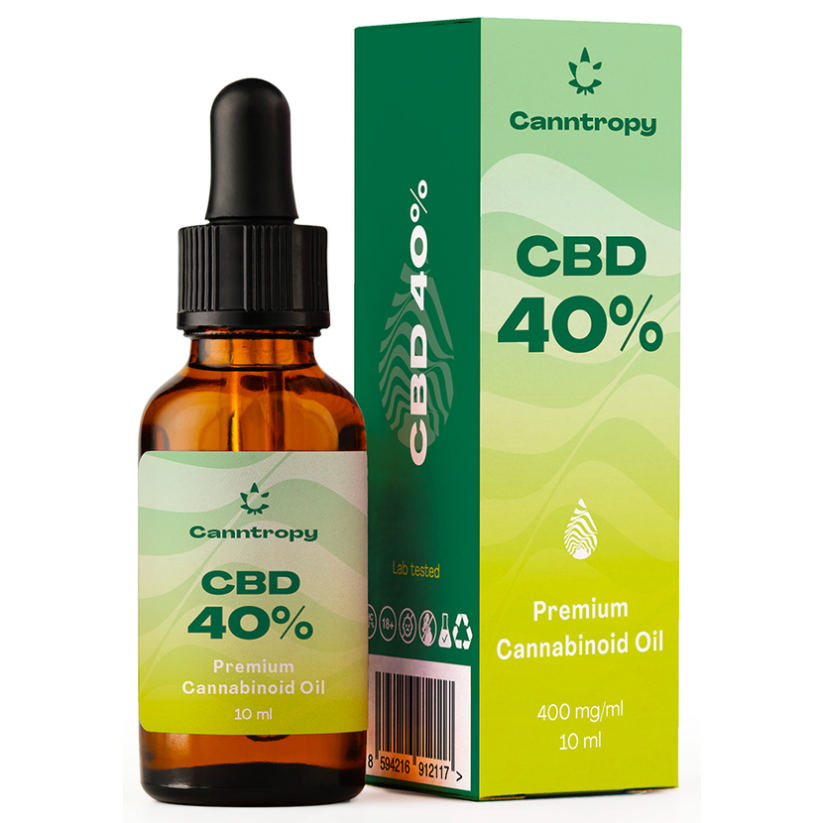 Canntropy CBD プレミアム カンナビノイド オイル - 40 %、4000 mg、10 ml