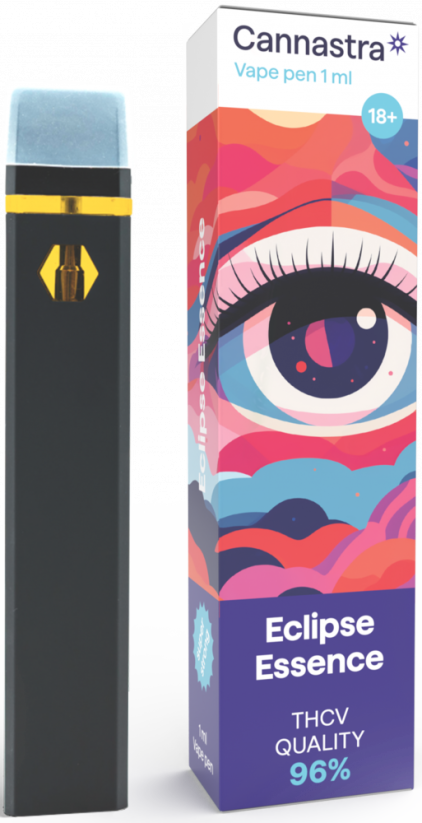 Cannastra THCV einnota Vape Pen Eclipse Essence, THCV 96% gæði, 1 ml
