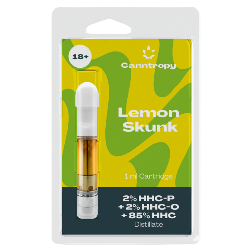 Canntropy Zmesová kazeta HHC Citrónový skunk, 2 % HHC-P, 2 % HHC-O, 85 % HHC, 1 ml