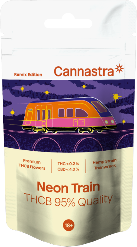 Cannastra THCB Flower Neon Train, THCB 95% kvalita, 1g - 100 g