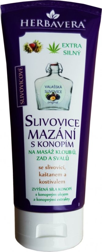 Herbavera slivova mast s konopljo 200 ml