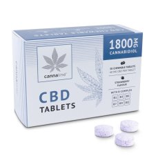 Cannaline CBD Comprimés avec B complexe, 1800 mg CBD, 30 X 60 mg