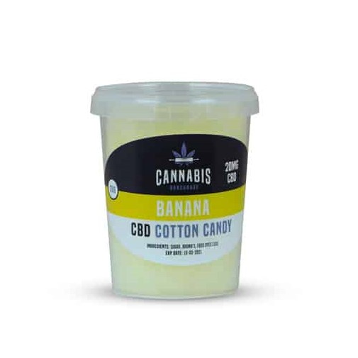 Cannabis Bakehouse CBD Βαμβάκι καραμέλα - Μπανάνα, 20 mg CBD