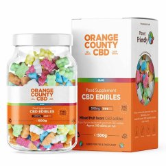 Orange County CBD Gummies Bears, 100szt, 3200 mg CBD, 500 g