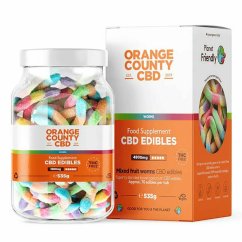 Orange County CBD Sveķu tārpi, 70 gab, 4800 mg CBD, 535 g