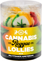 Cannabis Reggae Lollies - Presentförpackning (10 Lollies), 24 kartonger i kartong