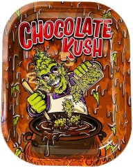 Best Buds Chocolate Kush Metal Rolling Tray Small, 14x18 cm