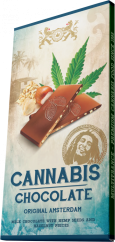 Bob Marley Cannabis & Hasselnötter Mjölkchoklad - Kartong (15 barer)