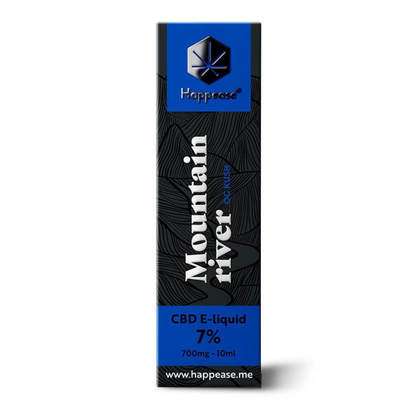 Happease Liquide CBD Rivière de montagne, 7% CBD, 700mg, 10 ml