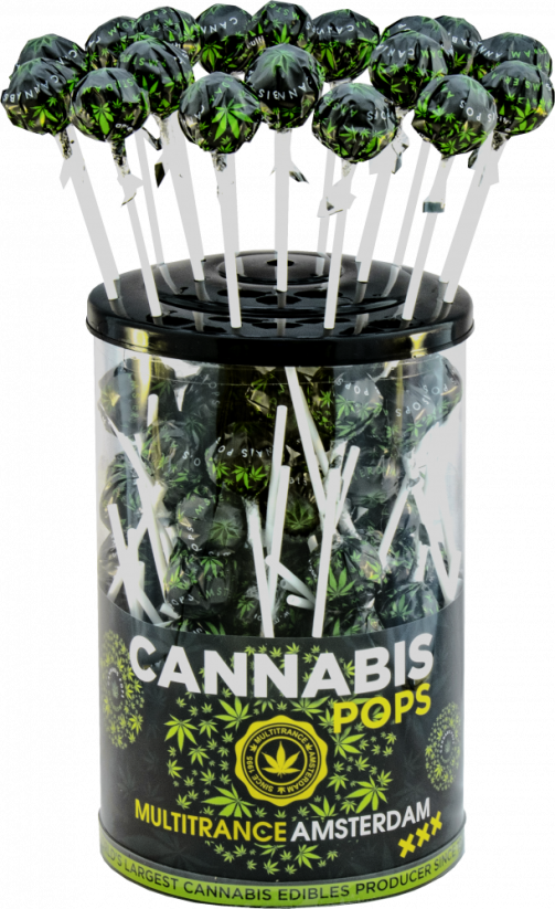 Cannabis Space Pops – демонстраційний контейнер (100 льодяників)