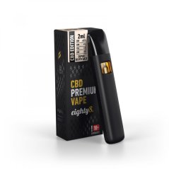 Eighty8 CBD Vape ペン プレミアム スーパー シルバー ヘイズ、45 % CBD、2 ml