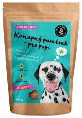 Zelena Zeme Hemp dainty for dogs - chicken flavor 100g