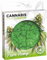 Caixa de biscoitos espaciais de cannabis puro cânhamo
