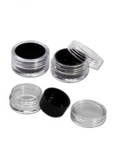 Plastic Can with Silicone Inlay 5ml black