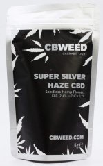 Cbweed Super Silver Haze CBD Flower - 2 to 5 grams
